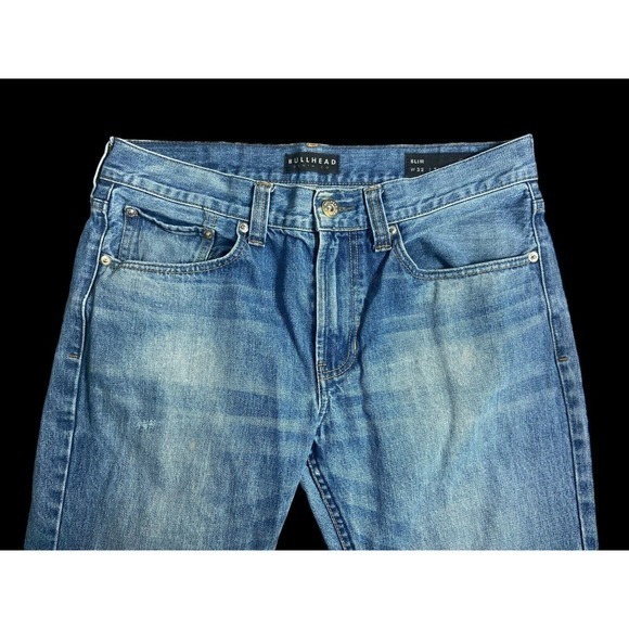 Bullhead Mens Jeans Slim Straight Leg Medium Wash Denim Size 32W x 30L - Picture 2 of 13
